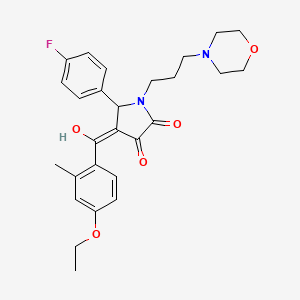 4-(4-ethoxy-2-methylbenzoyl)-5-(4-fluorophenyl)-3-hydroxy-1-[3-(morpholin-4-yl)propyl]-2,5-dihydro-1H-pyrrol-2-one