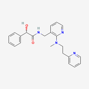 molecular formula C22H24N4O2 B5472734 (2S)-2-hydroxy-N-({2-[methyl(2-pyridin-2-ylethyl)amino]pyridin-3-yl}methyl)-2-phenylacetamide 