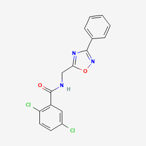 molecular formula C16H11Cl2N3O2 B5472747 2,5-dichloro-N-[(3-phenyl-1,2,4-oxadiazol-5-yl)methyl]benzamide 