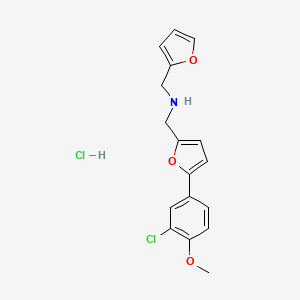 {[5-(3-chloro-4-methoxyphenyl)-2-furyl]methyl}(2-furylmethyl)amine hydrochloride