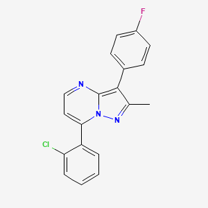 7-(2-chlorophenyl)-3-(4-fluorophenyl)-2-methylpyrazolo[1,5-a]pyrimidine