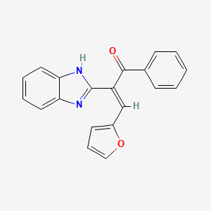 (E)-2-(1H-benzimidazol-2-yl)-3-(furan-2-yl)-1-phenylprop-2-en-1-one