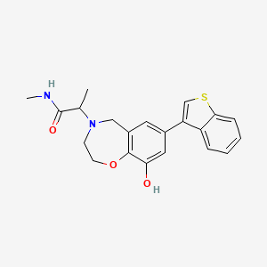 2-[7-(1-benzothien-3-yl)-9-hydroxy-2,3-dihydro-1,4-benzoxazepin-4(5H)-yl]-N-methylpropanamide