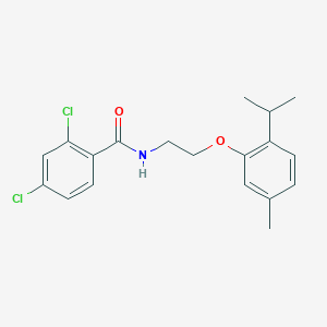 2,4-dichloro-N-{2-[5-methyl-2-(propan-2-yl)phenoxy]ethyl}benzamide