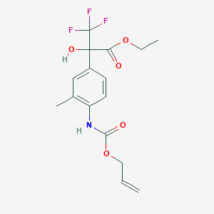 ethyl 2-(4-{[(allyloxy)carbonyl]amino}-3-methylphenyl)-3,3,3-trifluoro-2-hydroxypropanoate