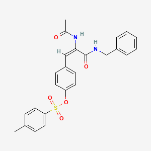 [4-[(E)-2-acetamido-3-(benzylamino)-3-oxoprop-1-enyl]phenyl] 4-methylbenzenesulfonate