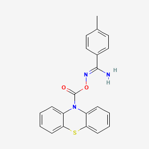 4-methyl-N'-[(10H-phenothiazin-10-ylcarbonyl)oxy]benzenecarboximidamide