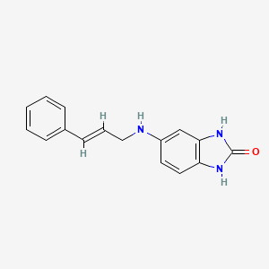 5-{[(2E)-3-phenylprop-2-en-1-yl]amino}-1,3-dihydro-2H-benzimidazol-2-one