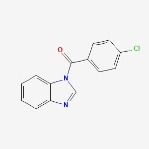 molecular formula C14H9ClN2O B5472929 1-(4-CHLOROBENZOYL)-1H-1,3-BENZODIAZOLE 