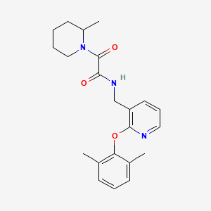 N-{[2-(2,6-dimethylphenoxy)pyridin-3-yl]methyl}-2-(2-methylpiperidin-1-yl)-2-oxoacetamide