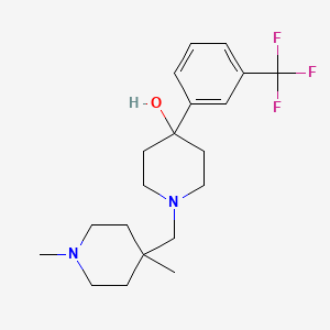 1-[(1,4-dimethyl-4-piperidinyl)methyl]-4-[3-(trifluoromethyl)phenyl]-4-piperidinol