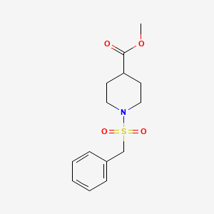 molecular formula C14H19NO4S B5473013 Methyl 1-(benzylsulfonyl)piperidine-4-carboxylate 