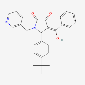 4-benzoyl-5-(4-tert-butylphenyl)-3-hydroxy-1-[(pyridin-3-yl)methyl]-2,5-dihydro-1H-pyrrol-2-one