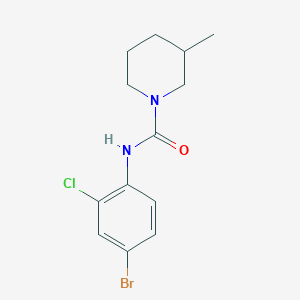 N-(4-bromo-2-chlorophenyl)-3-methylpiperidine-1-carboxamide