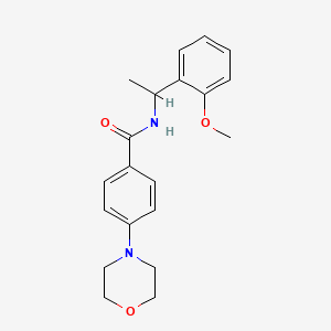 N-[1-(2-methoxyphenyl)ethyl]-4-(4-morpholinyl)benzamide