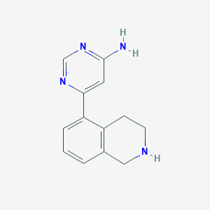 6-(1,2,3,4-tetrahydroisoquinolin-5-yl)pyrimidin-4-amine