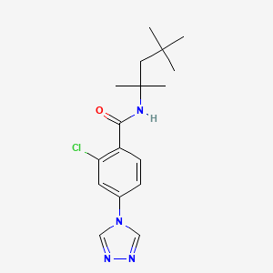 2-chloro-4-(1,2,4-triazol-4-yl)-N-(2,4,4-trimethylpentan-2-yl)benzamide