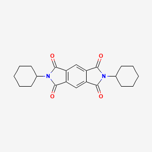 2,6-dicyclohexylpyrrolo[3,4-f]isoindole-1,3,5,7(2H,6H)-tetrone