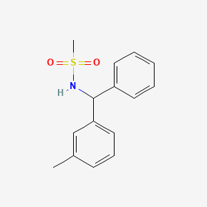 N-[(3-methylphenyl)(phenyl)methyl]methanesulfonamide