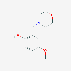 4-Methoxyphenol, 2-(N-morpholinyl)methyl-