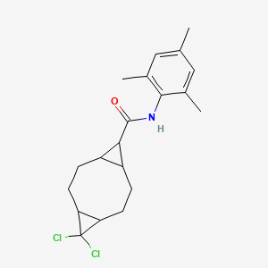 10,10-dichloro-N-(2,4,6-trimethylphenyl)tricyclo[7.1.0.04,6]decane-5-carboxamide