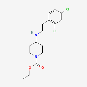 Ethyl 4-[2-(2,4-dichlorophenyl)ethylamino]piperidine-1-carboxylate