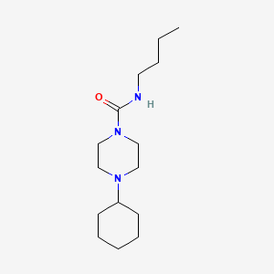 N-butyl-4-cyclohexylpiperazine-1-carboxamide