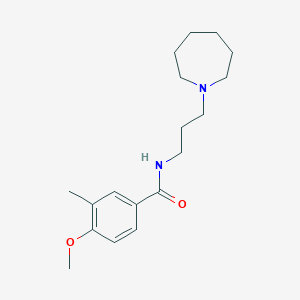 N-[3-(1-azepanyl)propyl]-4-methoxy-3-methylbenzamide