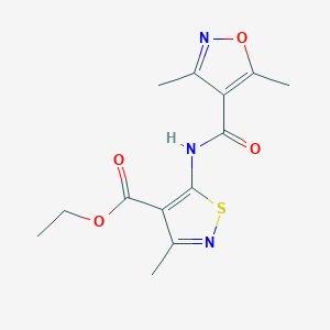 ethyl 5-{[(3,5-dimethyl-4-isoxazolyl)carbonyl]amino}-3-methyl-4-isothiazolecarboxylate