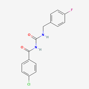 4-chloro-N-[(4-fluorophenyl)methylcarbamoyl]benzamide