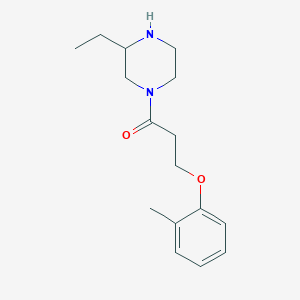 3-ethyl-1-[3-(2-methylphenoxy)propanoyl]piperazine