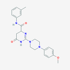 2-[4-(4-methoxyphenyl)piperazin-1-yl]-N-(3-methylphenyl)-6-oxo-3,4,5,6-tetrahydropyrimidine-4-carboxamide