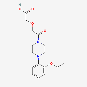 2-{2-[4-(2-ETHOXYPHENYL)PIPERAZINO]-2-OXOETHOXY}ACETIC ACID