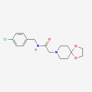 N-(4-chlorobenzyl)-2-(1,4-dioxa-8-azaspiro[4.5]dec-8-yl)acetamide