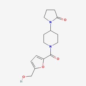 1-{1-[5-(hydroxymethyl)-2-furoyl]piperidin-4-yl}pyrrolidin-2-one