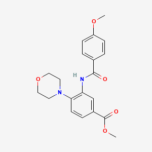 methyl 3-[(4-methoxybenzoyl)amino]-4-morpholin-4-ylbenzoate