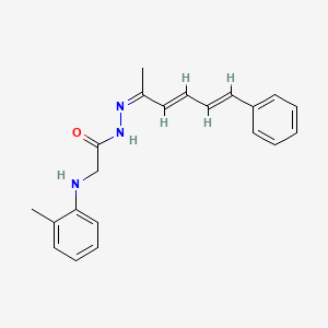 2-[(2-methylphenyl)amino]-N'-(1-methyl-5-phenyl-2,4-pentadien-1-ylidene)acetohydrazide