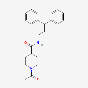 molecular formula C23H28N2O2 B5473480 1-acetyl-N-(3,3-diphenylpropyl)piperidine-4-carboxamide 