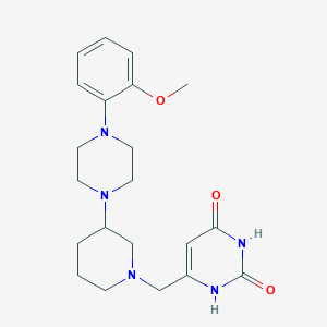 6-({3-[4-(2-methoxyphenyl)-1-piperazinyl]-1-piperidinyl}methyl)-2,4(1H,3H)-pyrimidinedione