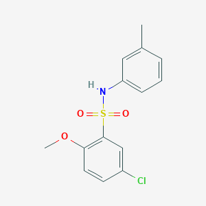 5-chloro-2-methoxy-N-(3-methylphenyl)benzenesulfonamide