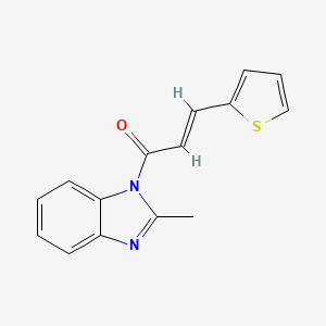 molecular formula C15H12N2OS B5473528 (E)-1-(2-methylbenzimidazol-1-yl)-3-thiophen-2-ylprop-2-en-1-one 