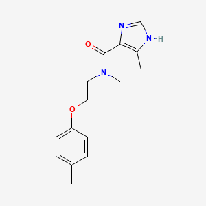 N,4-dimethyl-N-[2-(4-methylphenoxy)ethyl]-1H-imidazole-5-carboxamide