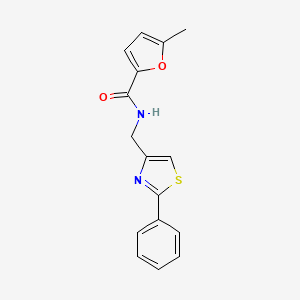 molecular formula C16H14N2O2S B5473548 5-methyl-N-[(2-phenyl-1,3-thiazol-4-yl)methyl]furan-2-carboxamide 