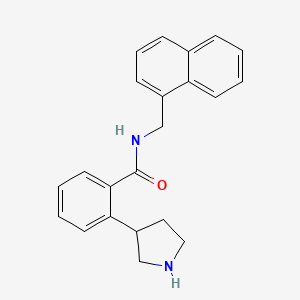 N-(1-naphthylmethyl)-2-(3-pyrrolidinyl)benzamide hydrochloride