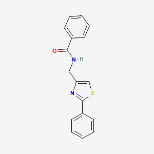 N-[(2-phenyl-1,3-thiazol-4-yl)methyl]benzamide