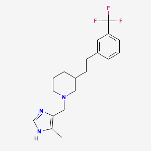 1-[(4-methyl-1H-imidazol-5-yl)methyl]-3-{2-[3-(trifluoromethyl)phenyl]ethyl}piperidine