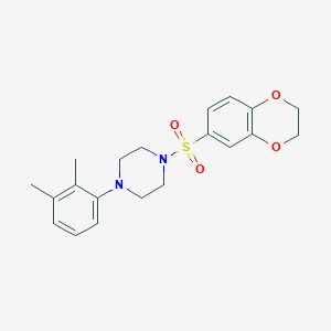 molecular formula C20H24N2O4S B5473670 1-(2,3-dihydro-1,4-benzodioxin-6-ylsulfonyl)-4-(2,3-dimethylphenyl)piperazine 