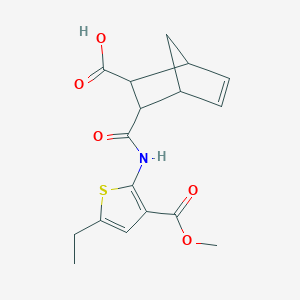 3-{[5-Ethyl-3-(methoxycarbonyl)thiophen-2-yl]carbamoyl}bicyclo[2.2.1]hept-5-ene-2-carboxylic acid