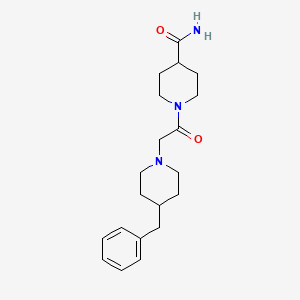 1-[(4-Benzylpiperidin-1-yl)acetyl]piperidine-4-carboxamide