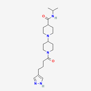 N-isopropyl-1'-[4-(1H-pyrazol-4-yl)butanoyl]-1,4'-bipiperidine-4-carboxamide